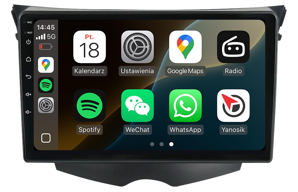 Hyundai Veloster Nejnovější Android Rádio Navigace Carplay Mapy Aplikace
