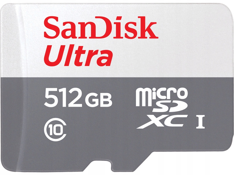 

Karta pamięci Sandisk microSDXC Ultra 512GB 100MBs
