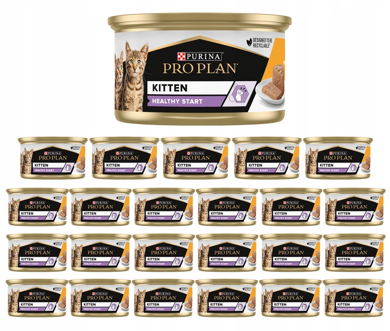 Levně Purina Pro Plan Kitten Mus s kuřecím masem pro koťata 24 x 85 g