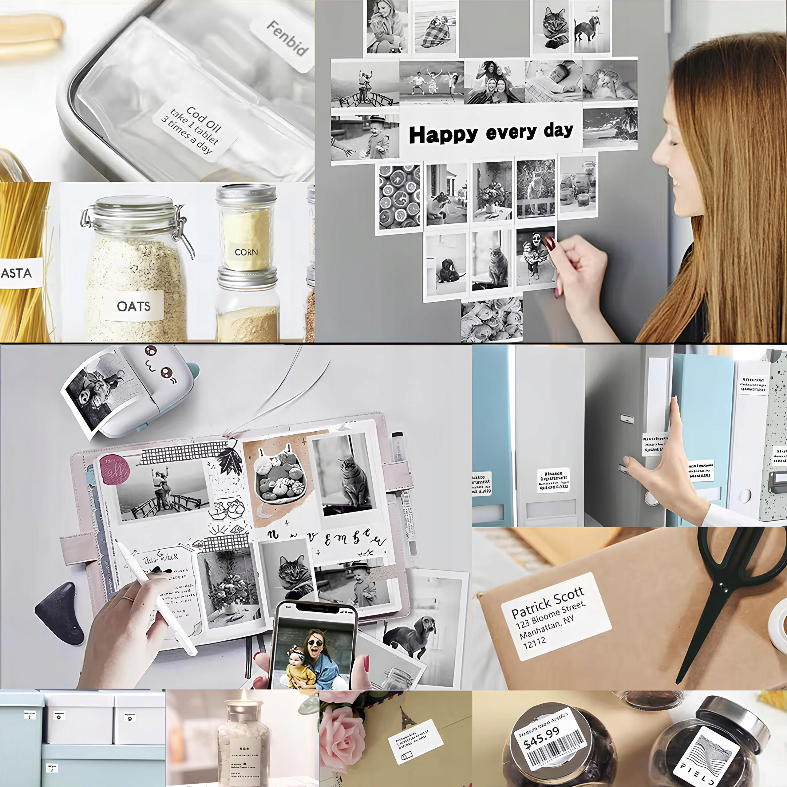 5x PAPIER TERMICZNY SAMOPRZYLEPNY ROLKI DO DRUKUŚ WKŁADY 3 METRY Kod producenta AV4007