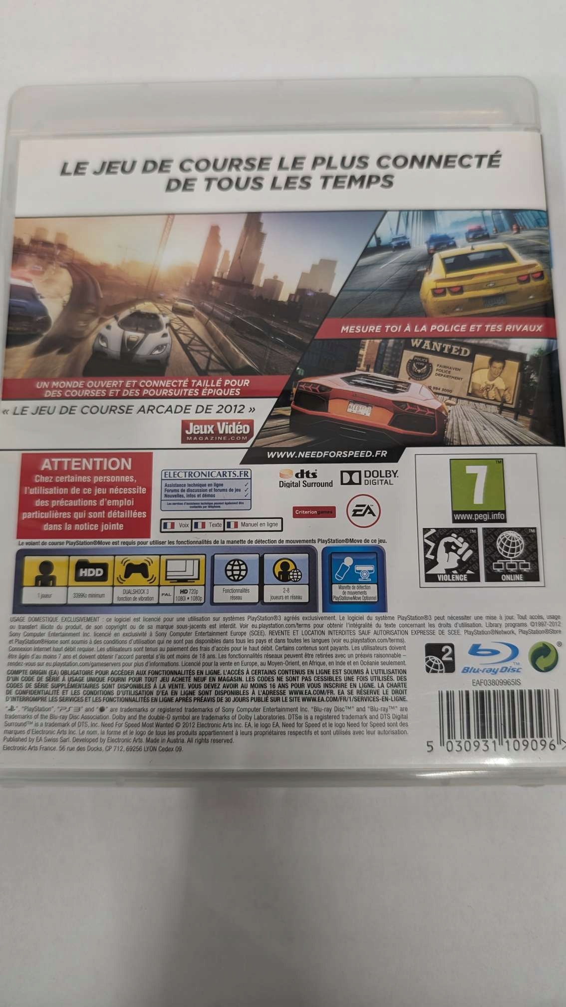 PS3 NEED FOR SPEED MOST WANTED / WYŚCIGI Tytuł Need for Speed: Most Wanted