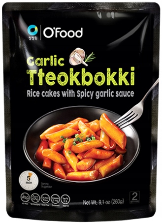 

Tteokbokki, kluski w sosie czosnkowym 260g O'Food