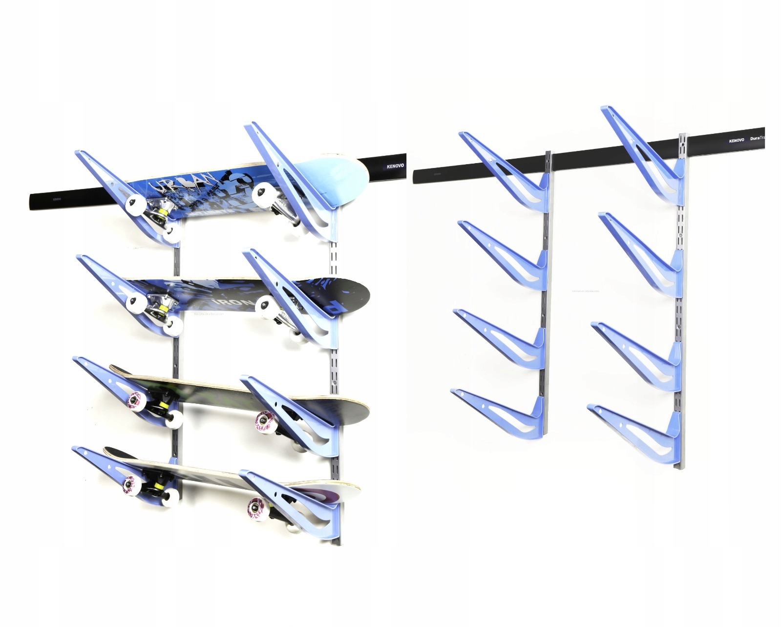 Kenovo wieszak na deski snowboard deskorolka x4 organizer warsztat garaż