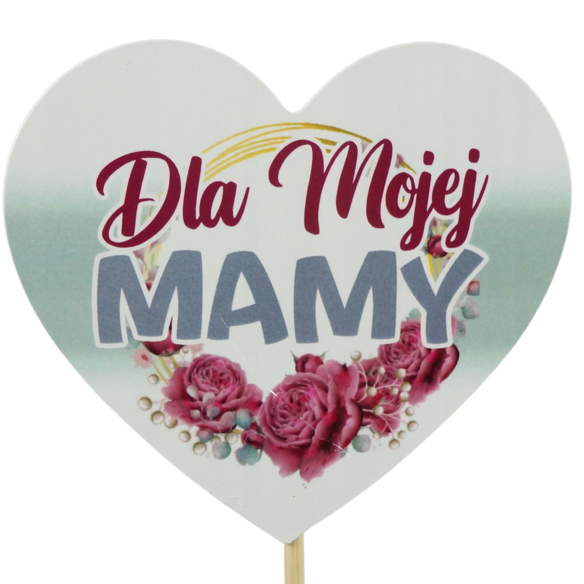 

Topper na piku do kwiatów prezentów Dzień Matki