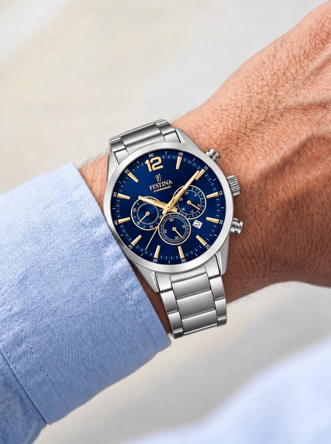 Pánské Hodinky Festina Timeless Chrono F20343/2 43,00 mm 5ATM