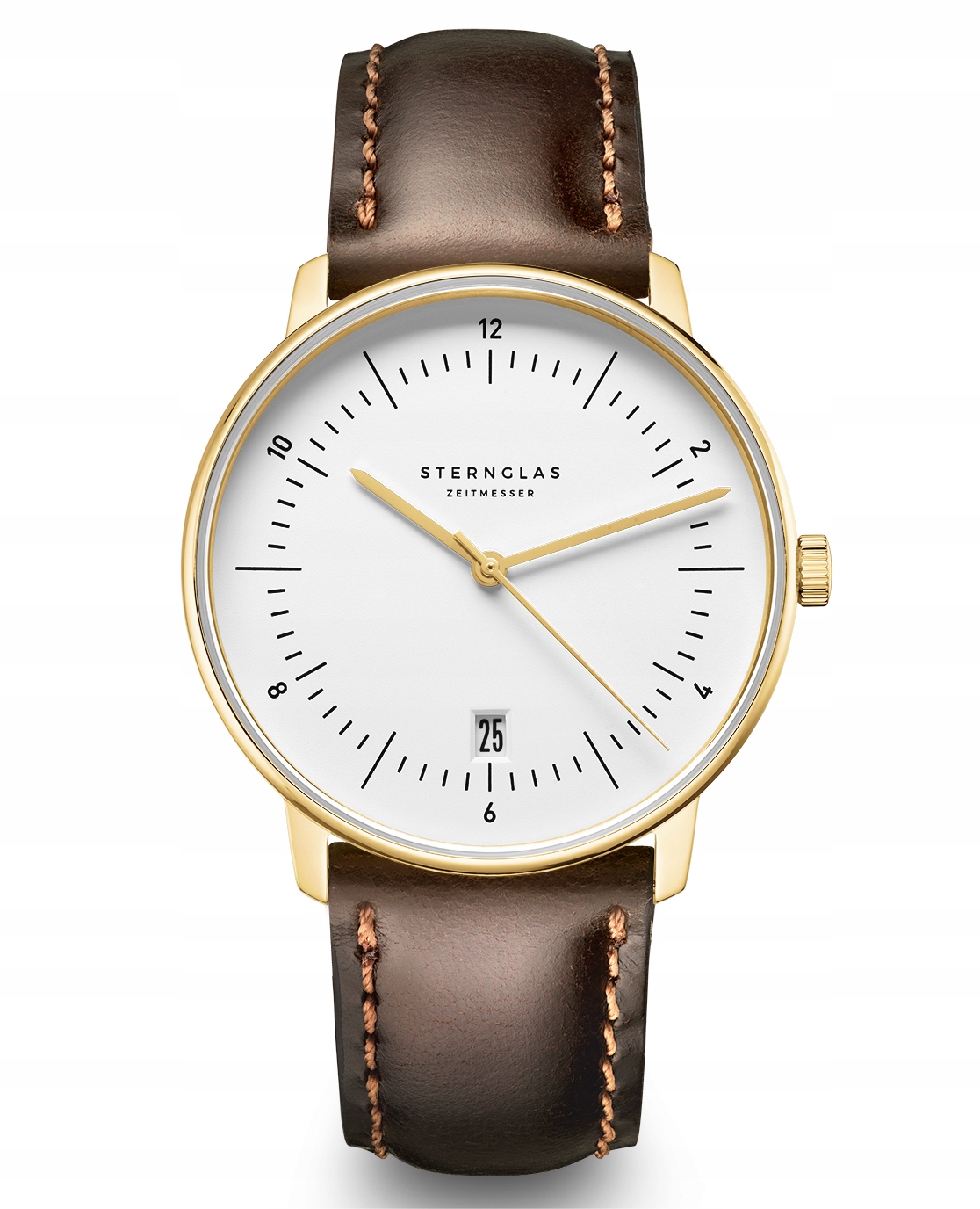 Nové Originální Pánské hodinky Sternglas Naos S01-NAE02-BR01 Heritage, datum