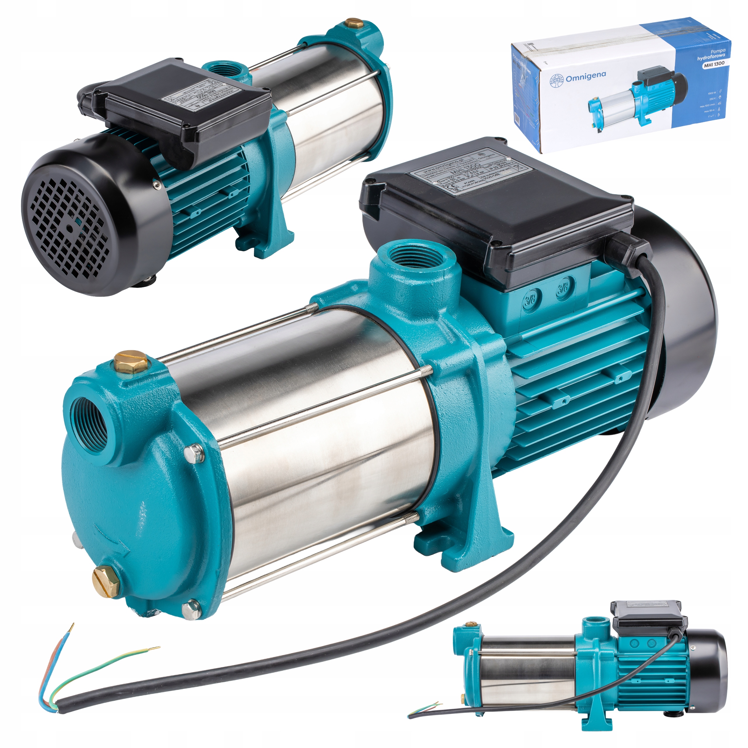 Pompa Hydroforowa Wielostopniowa Do Podlewania Mhi 1300 230V Mocna Omnigena