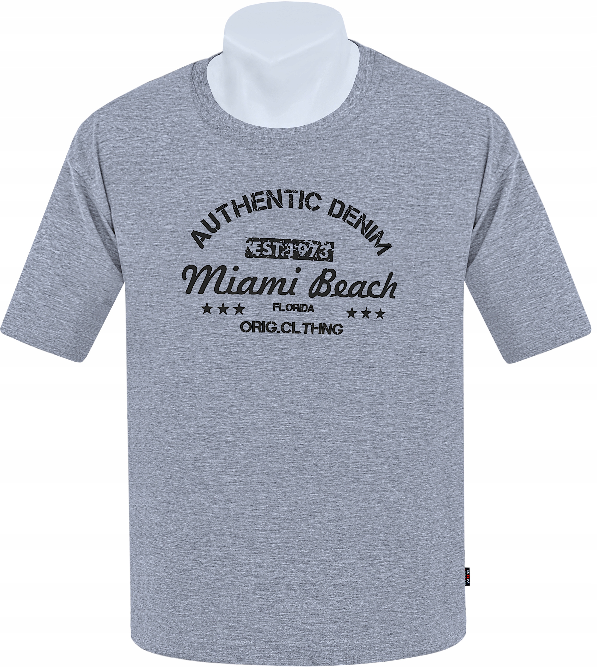 

Koszulka bawełna M-8XL Authentic 7XL melanż Pl