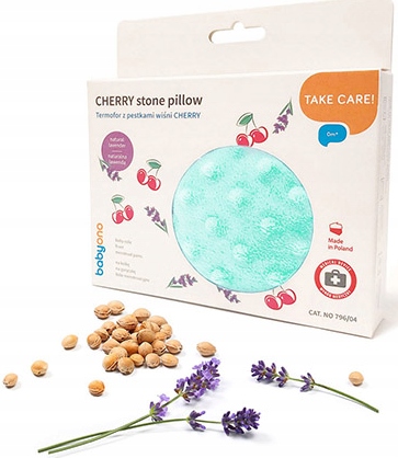 796/04 Termofor Z Pestkami Wiśni Cheerry Miętowy