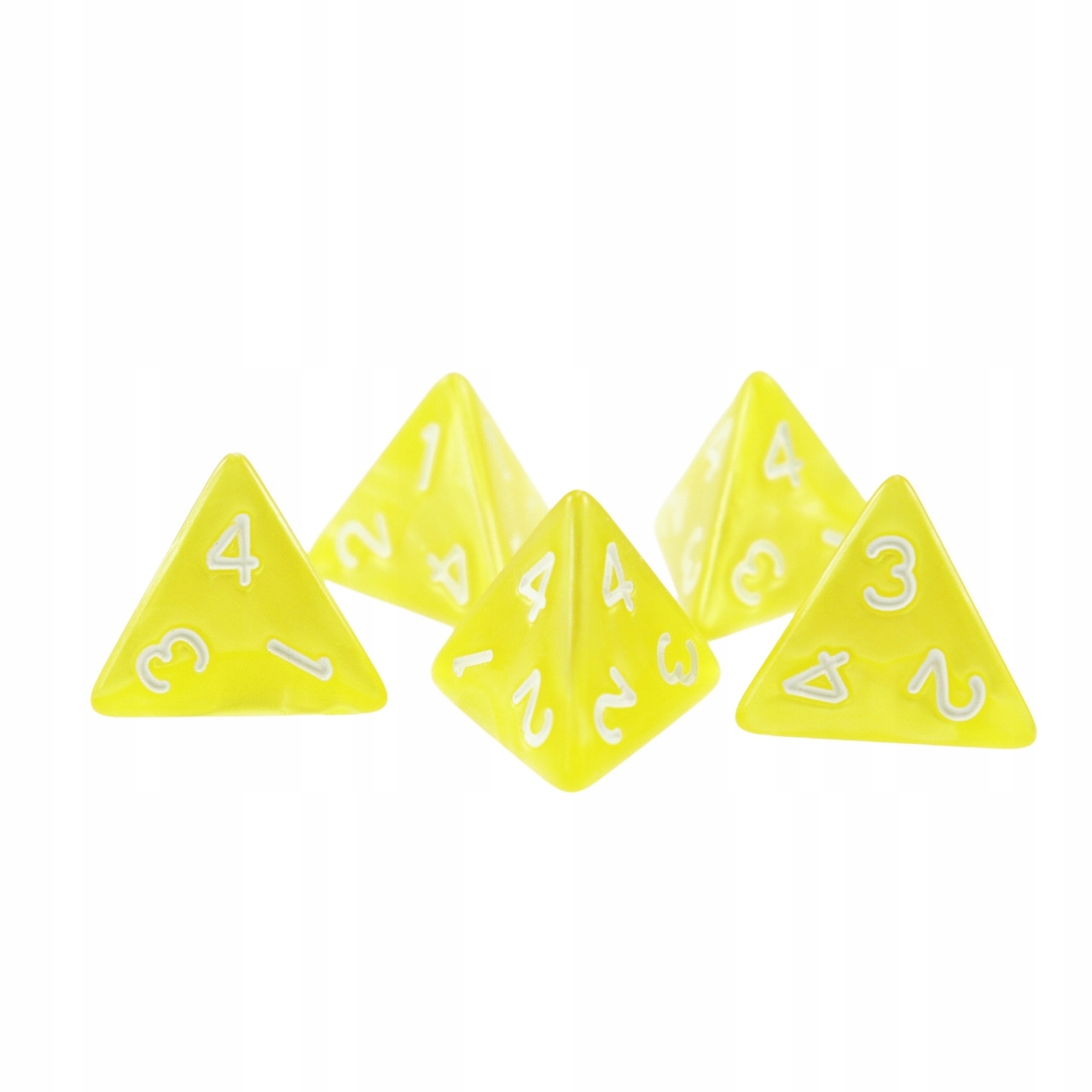 ZESTAW 2 KOSTEK K4 RPG ZŁOTY ORZEŁ KOŚĆ CZTEROŚCIENNA Liczba ścian 4