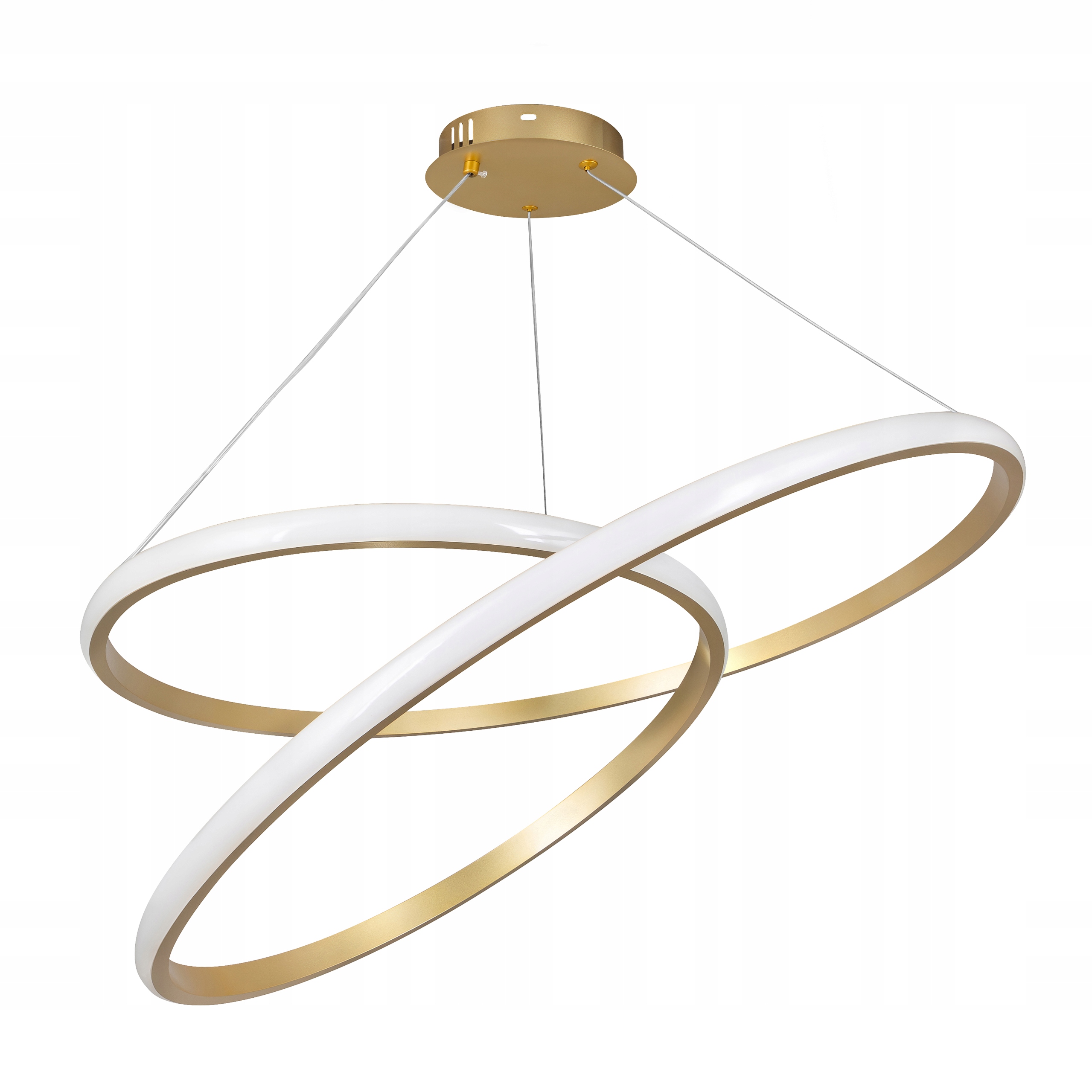 Moderní Zlatý 60 CM Led Stropní Lustr Dálkový Ovladač S 3 Barvami Světla Do Obývacího Pokoje