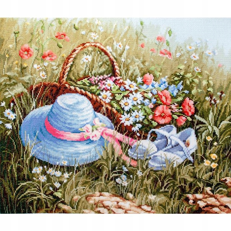 Křížková výšivka Vyšívací sada Luca-s Louka s máky