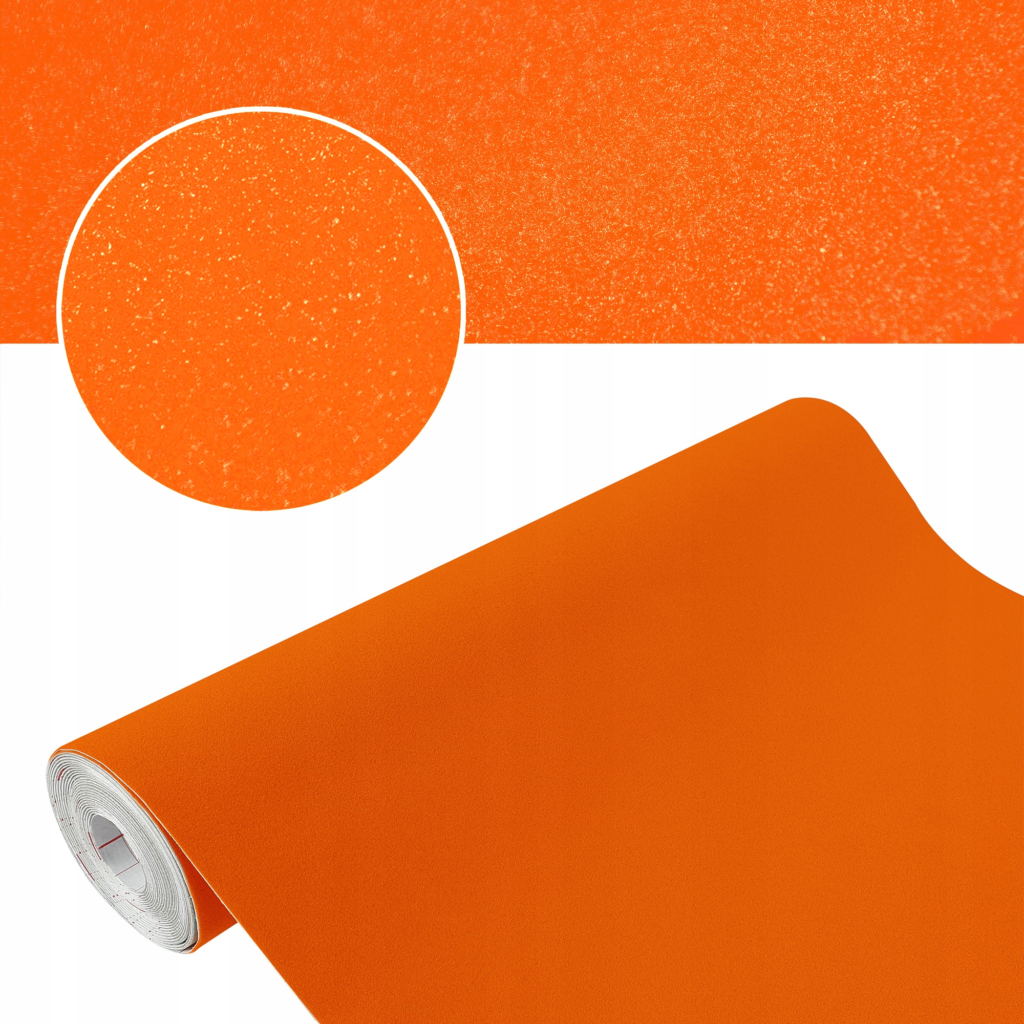 

Folia Meblowa Welur Pomarańcz Okleina Aksamit 90cm