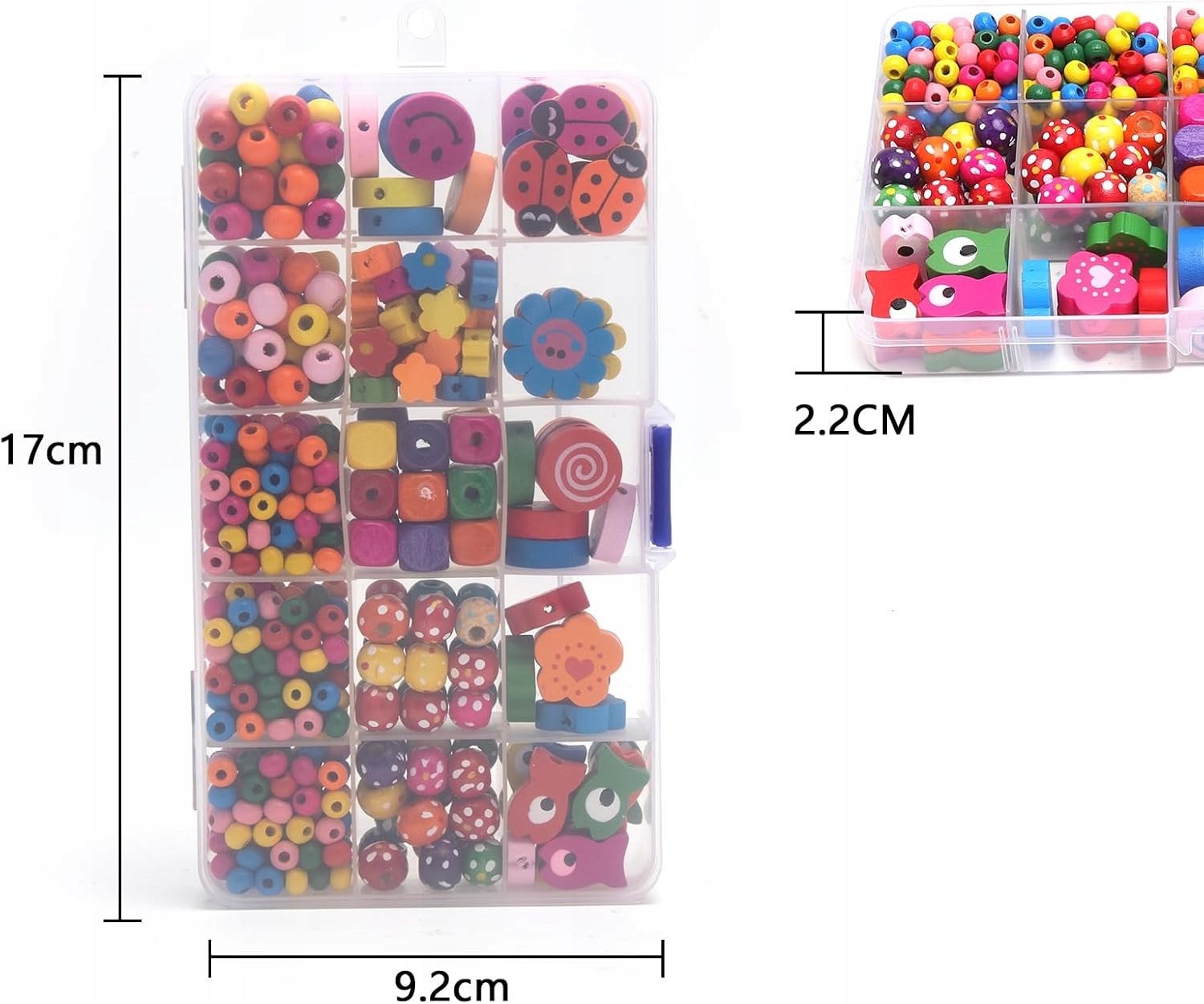 Dřevěné Korálky 430 Ks Diy Sada Pro Děti Šperky