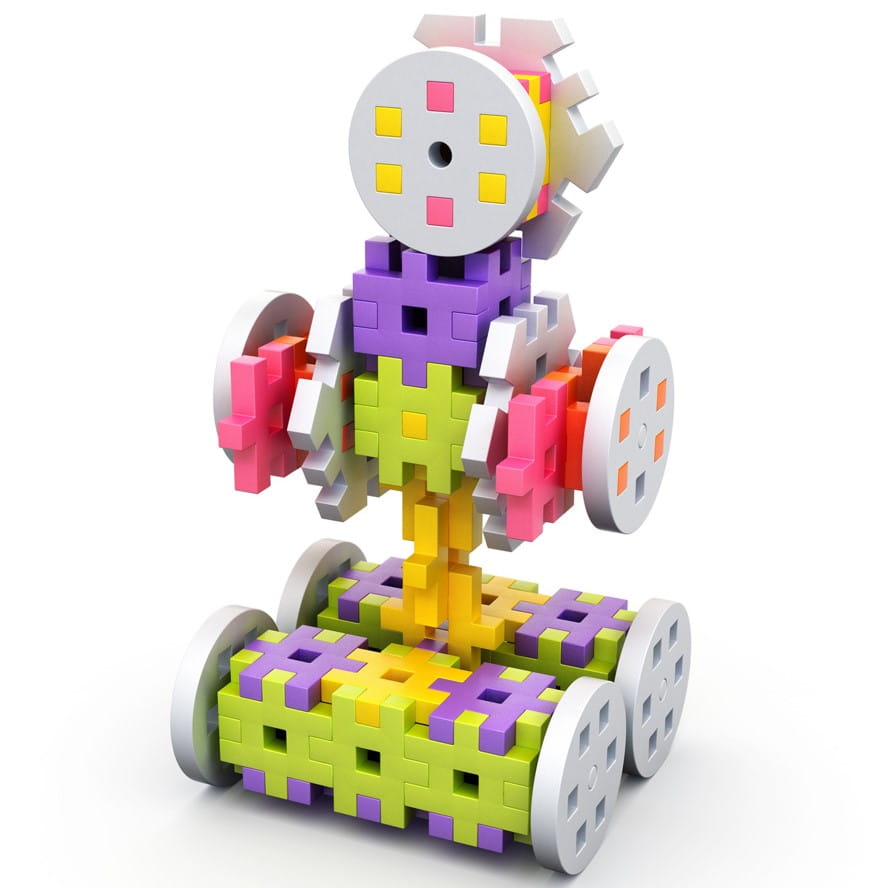 KLOCKI Konstrukcyjne Wafle MELI Basic Constructor Travel Box 1000 elementów Marka Meli