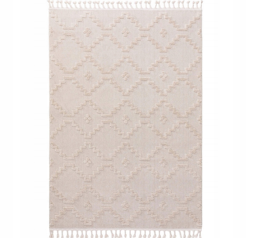 Benuta Oyo Koberec Krátkovlasý Boho Styl (80x150) Krémový