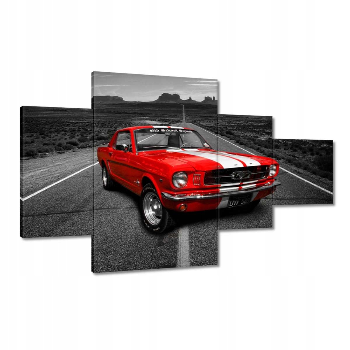 Obrazy 130x80 Červený Ford Mustang