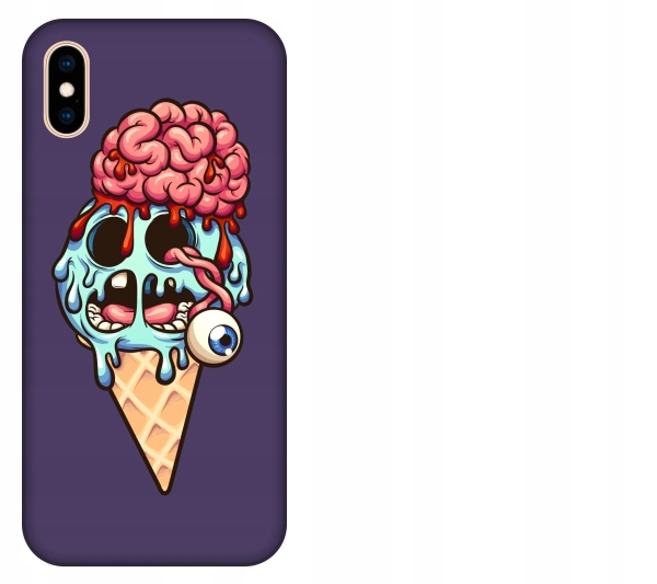 

Etui pokrowiec iPhone Xs Max Zombie ice cream lody