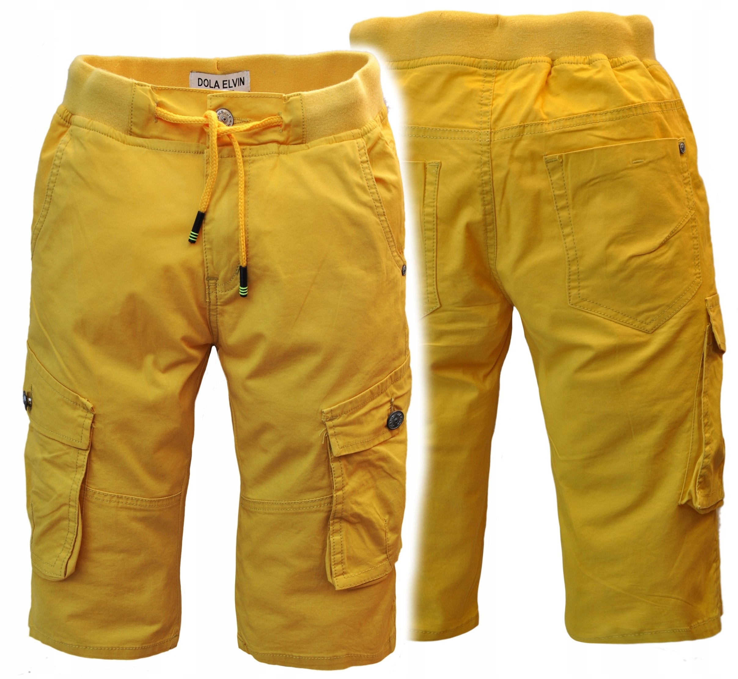 

Delv krótkie szorty w Gumkę żółte (116-164) r 134