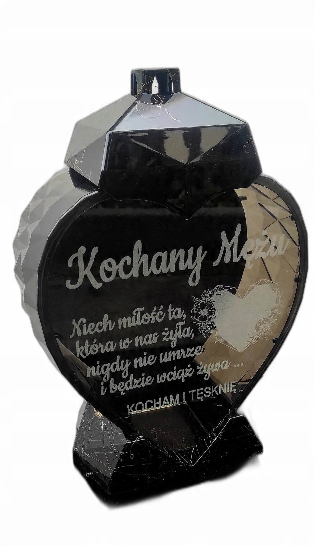 

Znicz Serce Duże Kochany Mężu Złota Nitka
