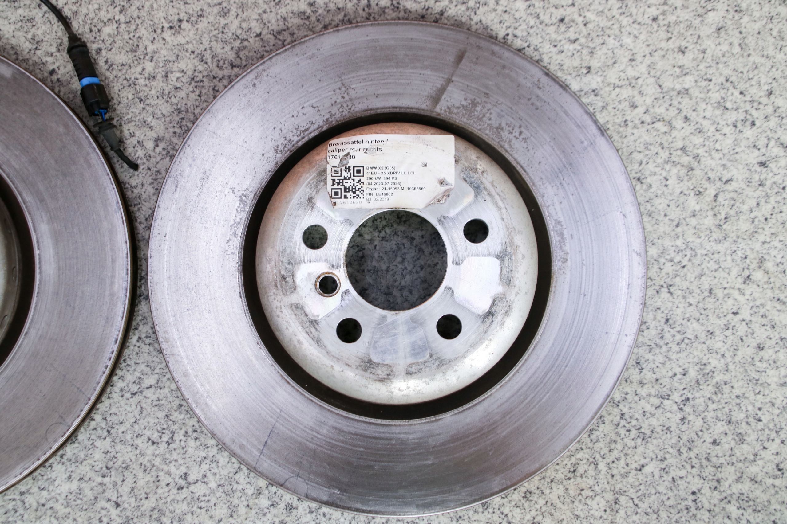BMW X7 G07 discs plates rear part 345x24