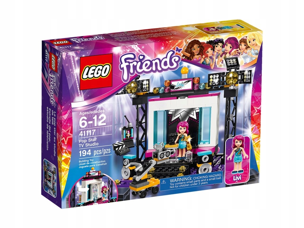 Lego Friends 41117 Televizní studio s popovými hvězdami Nové