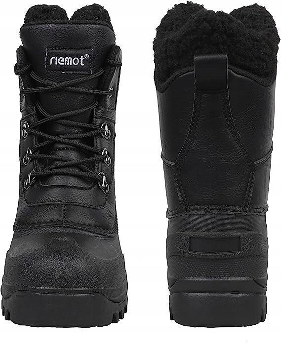 Riemot Pánské Šněrovací Sněhule Černé 44 Ž7H