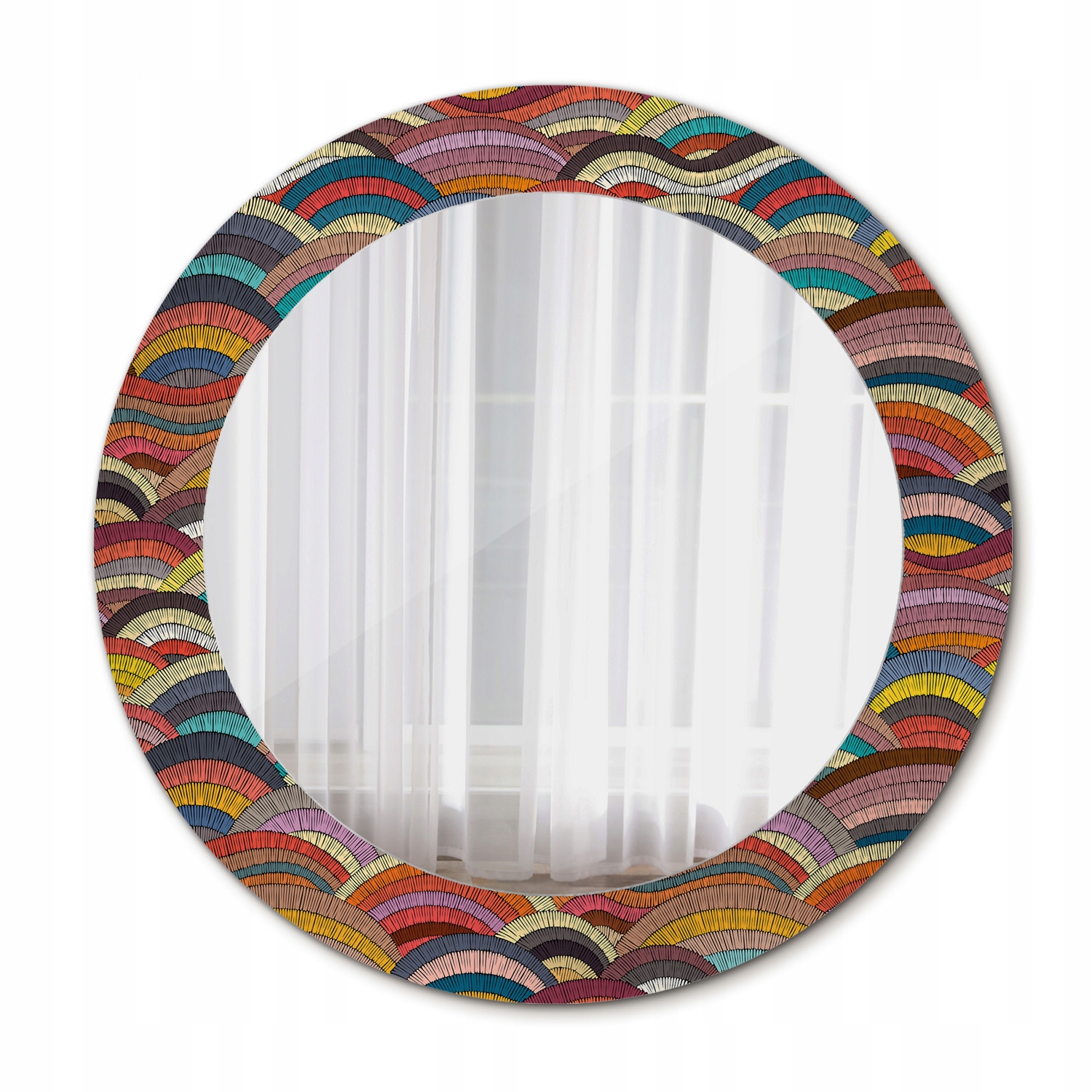 Závesné zrkadlo na vizáž Ornament 60 cm