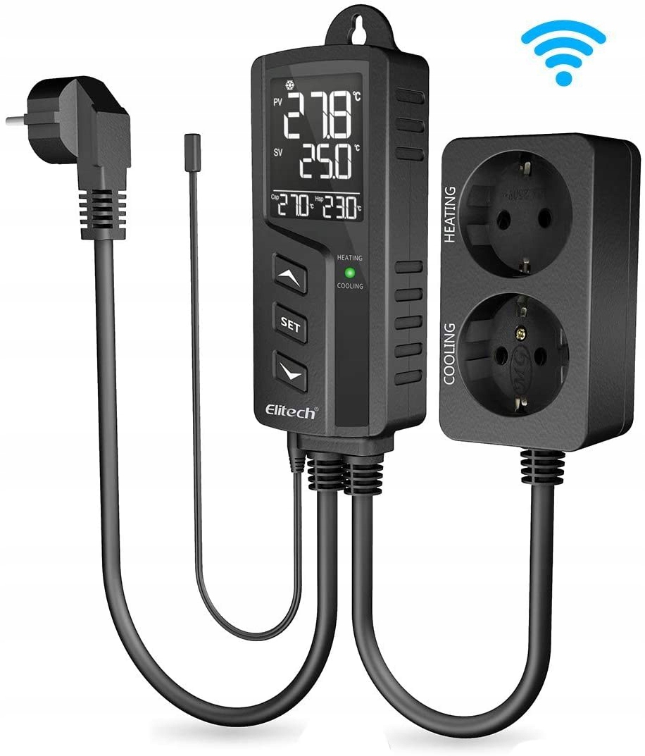 

Termostat gniazdkowy z WiFi regulator temperatury