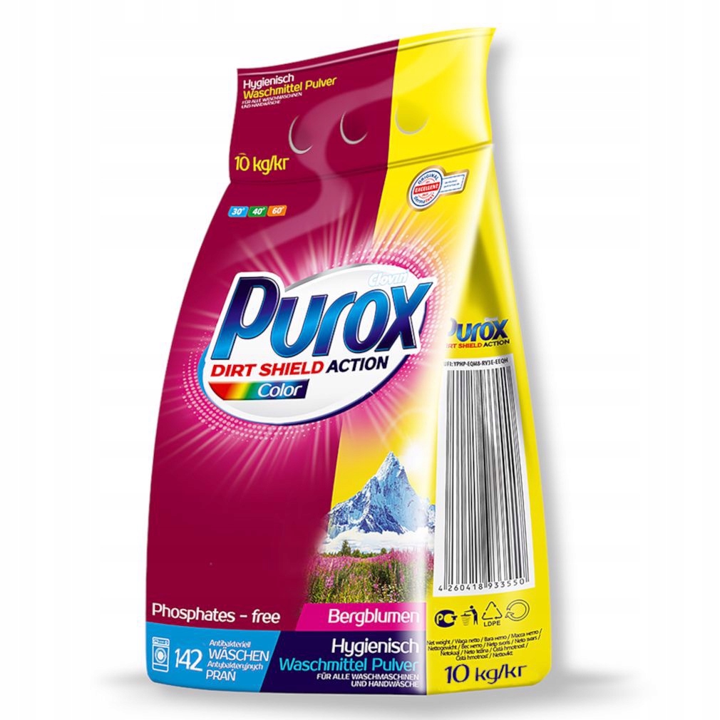 Levně Clovin prášek Purox barva 10 kg fólie
