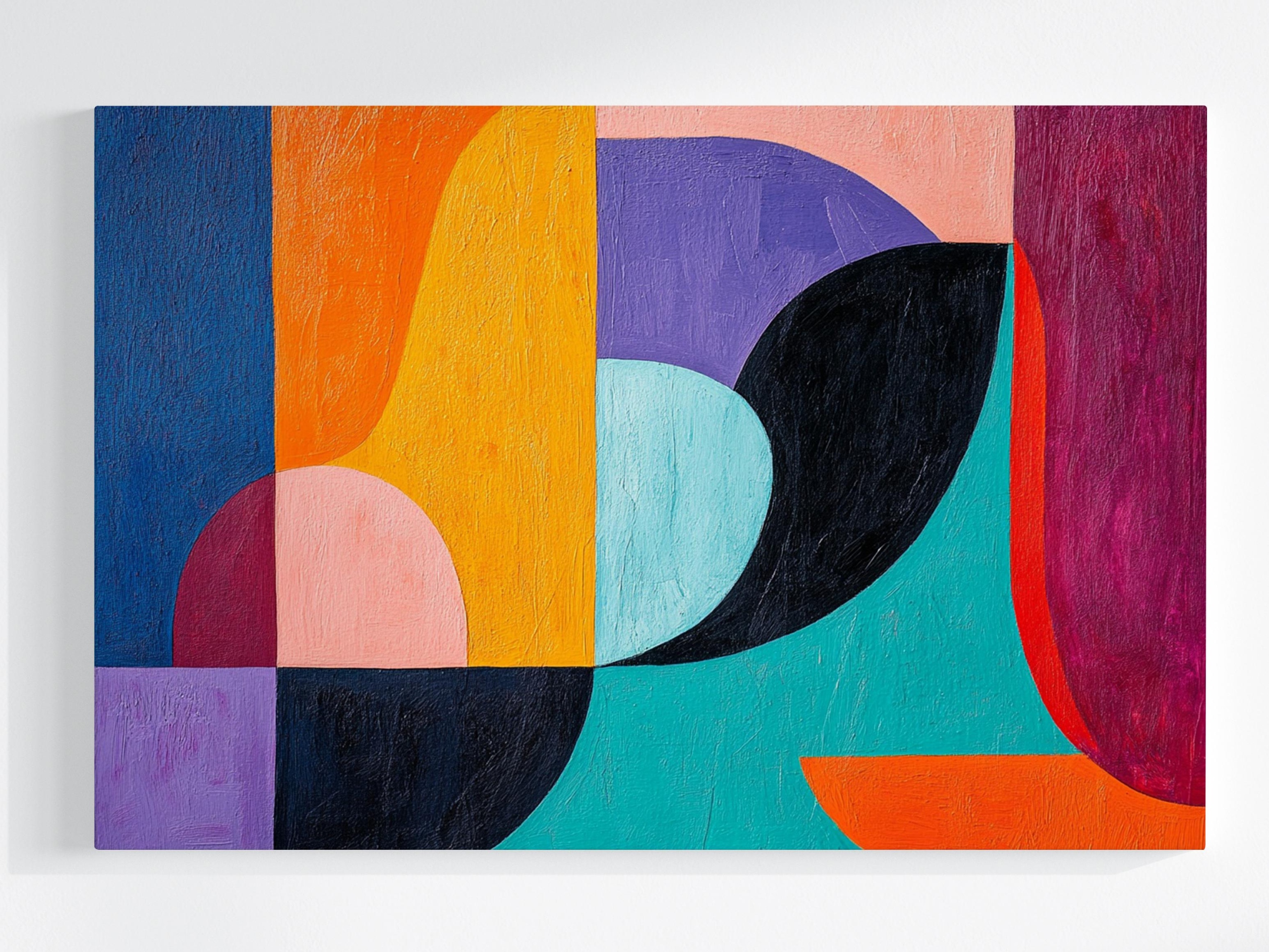 Obraz Na Plátně Canvas Abstrakce Geometrie Barvy Bauhaus Modern 120x80