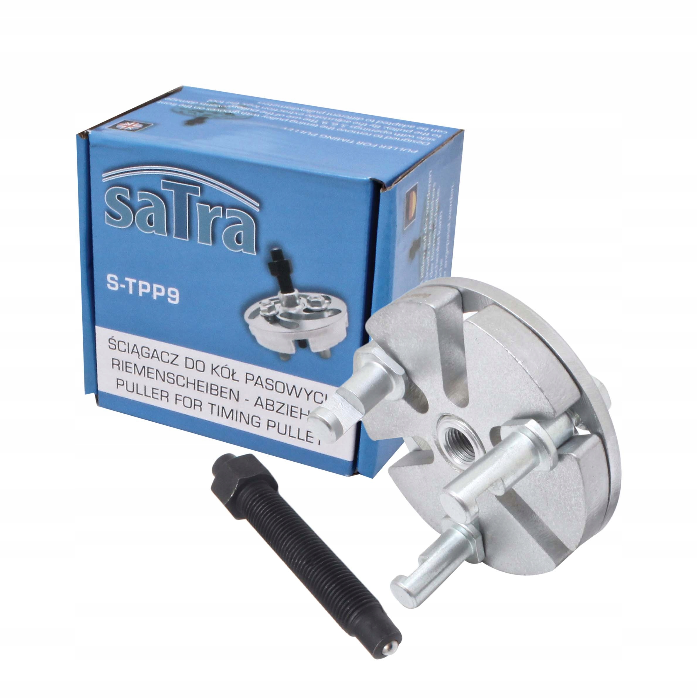 ŚCIĄGACZ NASTAWNY KÓŁ PASOWYCH ROZRZĄDU UNIWERSALNY 3 RAMIONA 50-80mm SATRA