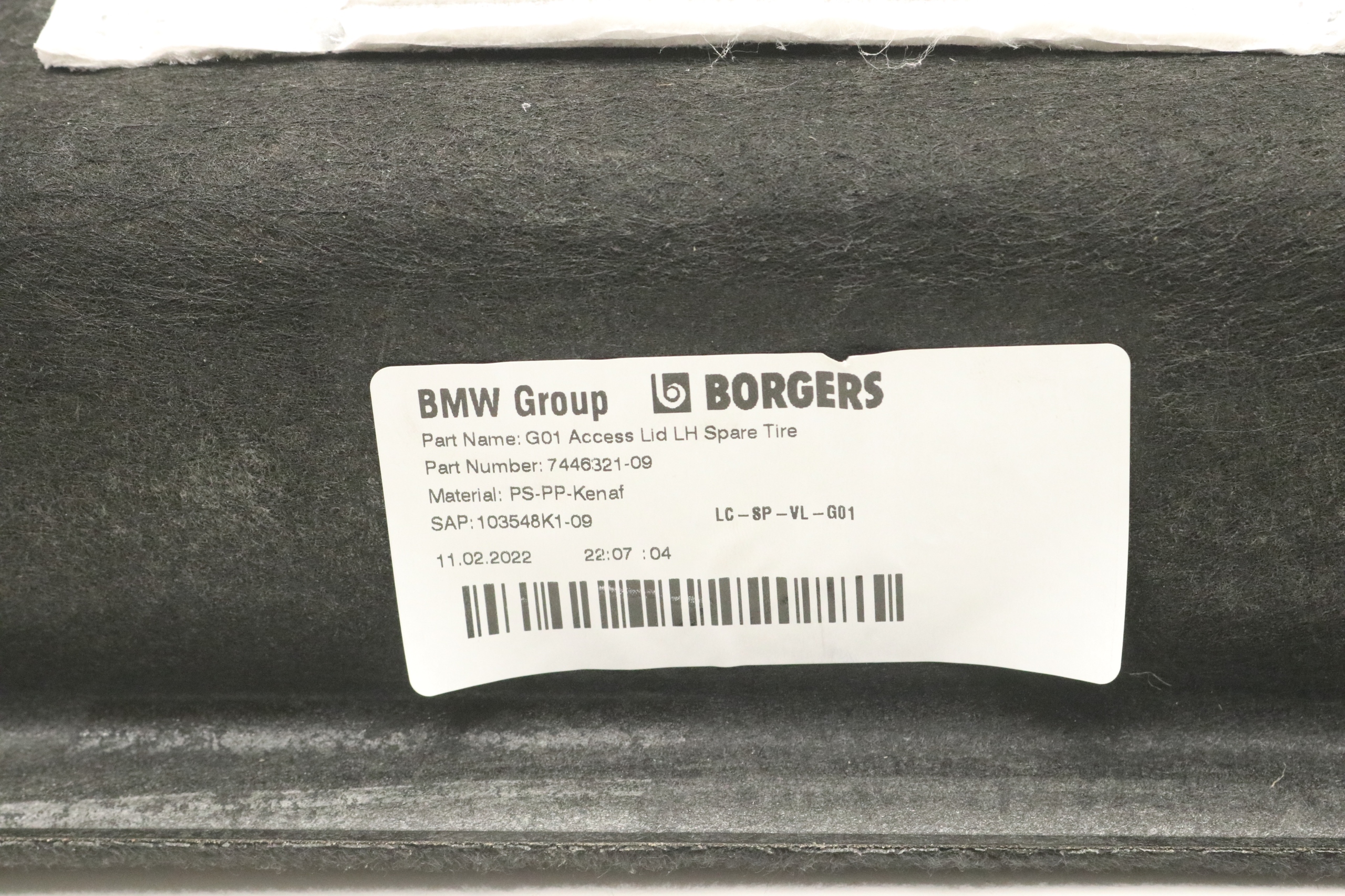 BMW G01 F97 X3 side upholstery boot left 7446321