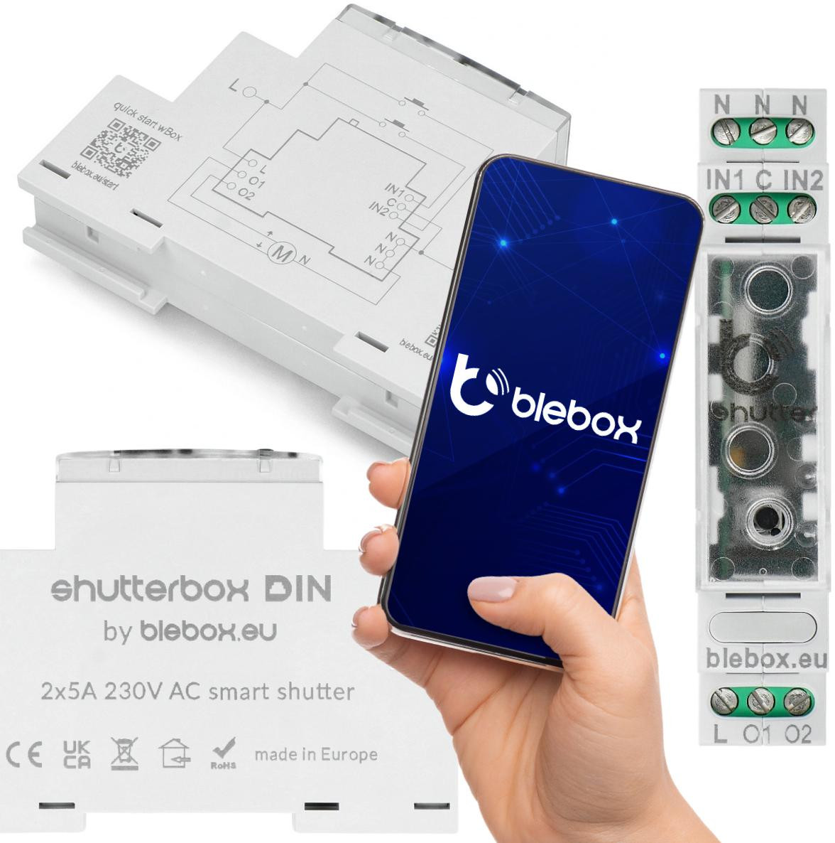 Modul ovládania roliet Shutterbox din Blebox