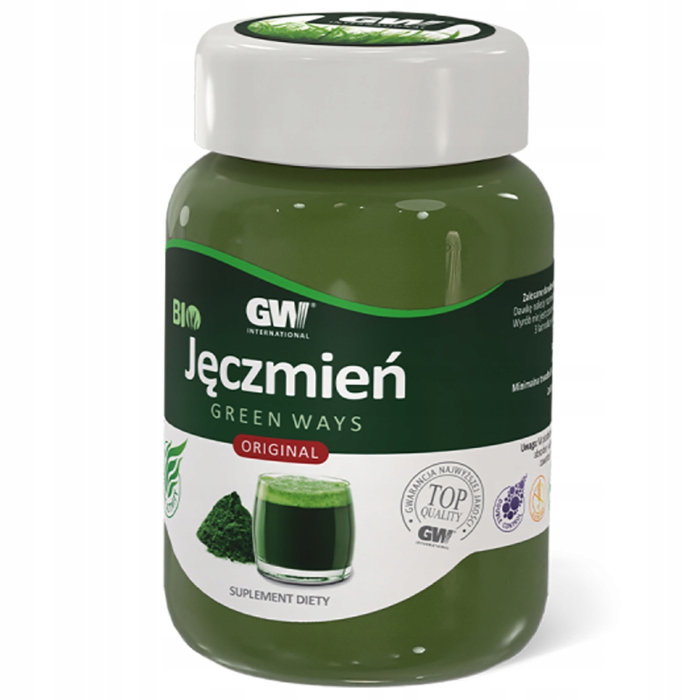 Sok z młodego Jęczmienia Green Ways Jęczmień w proszku 300g Zielona Żywność