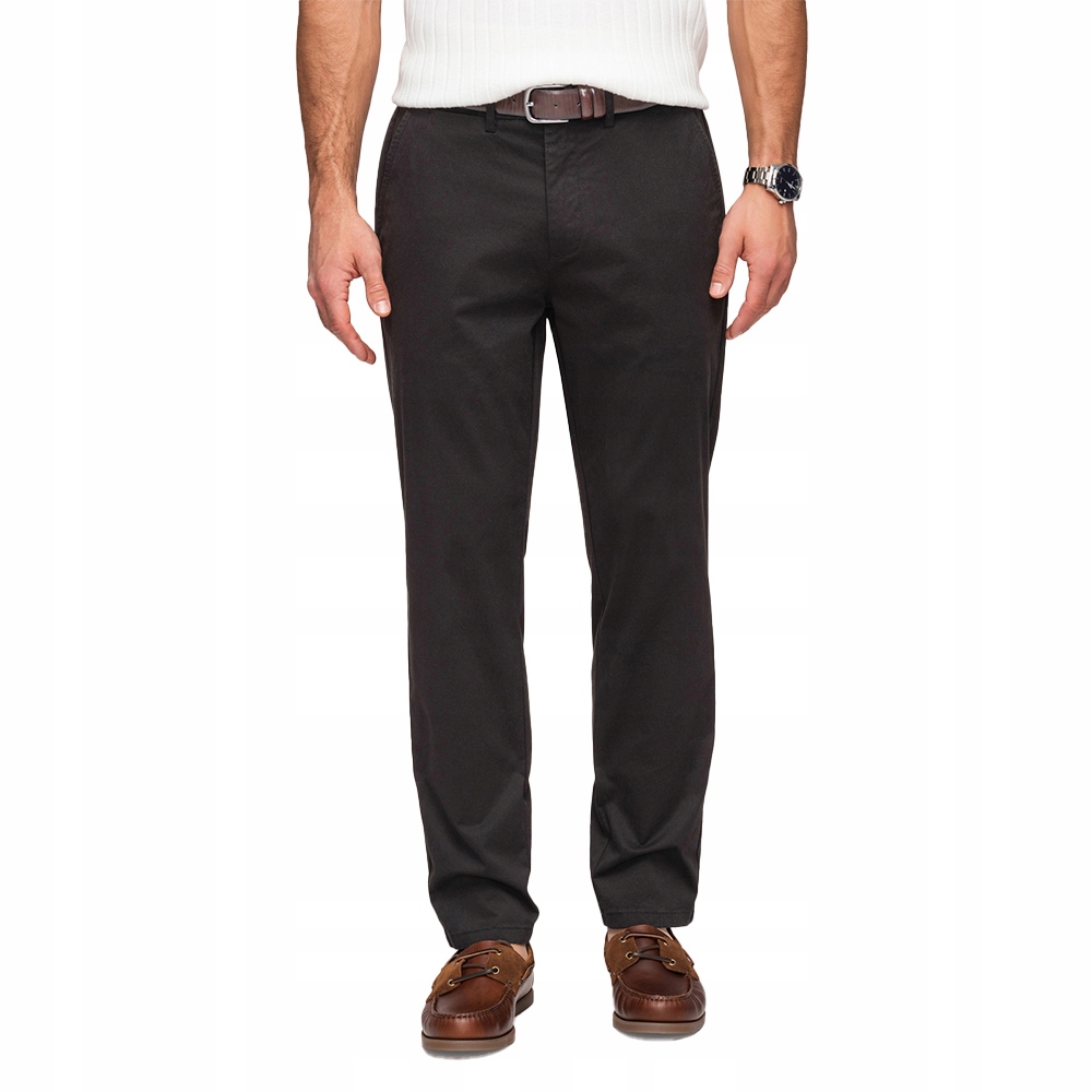 Jednotné pánské chino kalhoty Regular Fit – černé V5 OM-PACP-0293 L