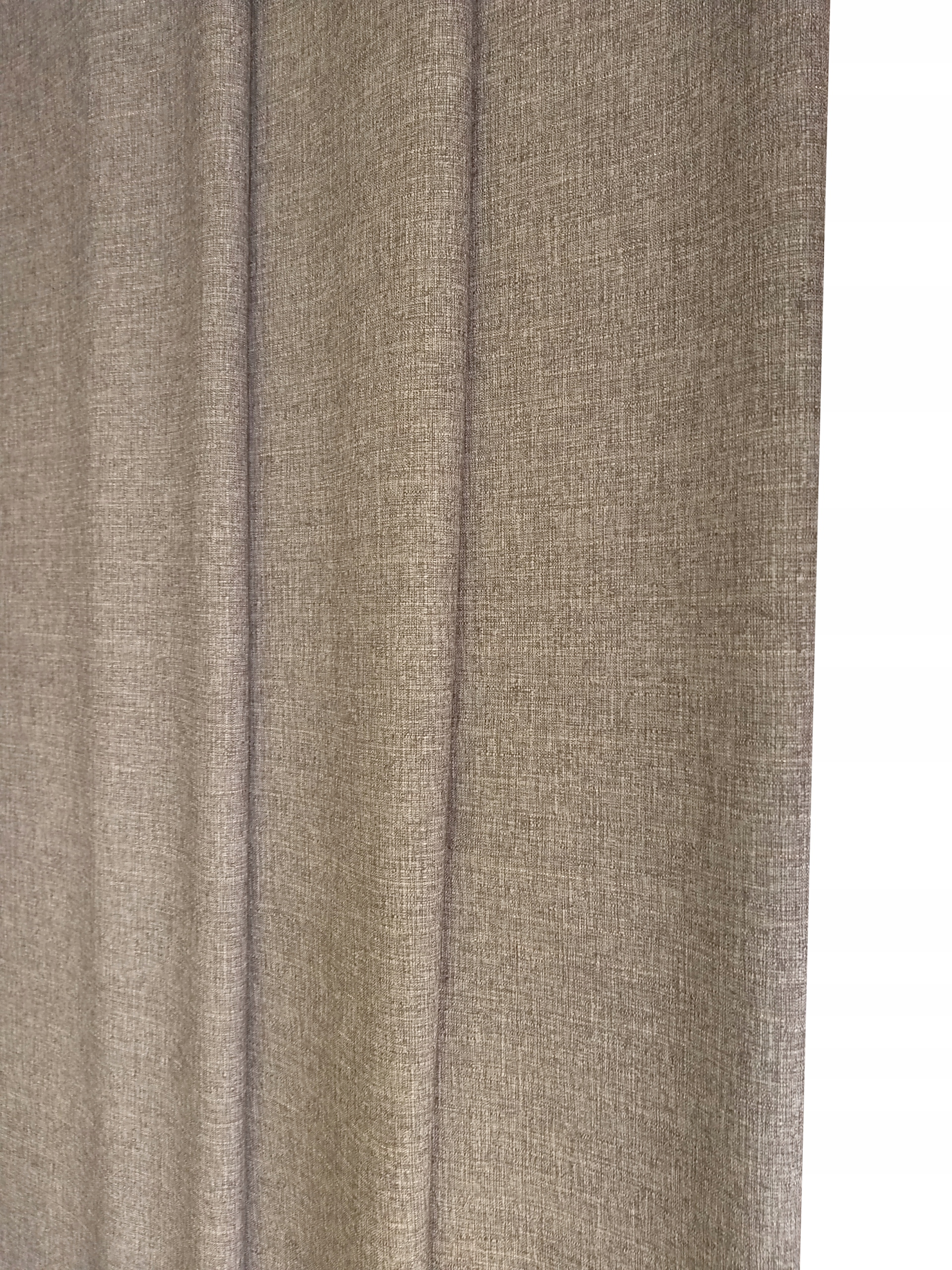 hnědá melírovaná tkanina na záclony, dekorace, šířka 150 cm, 4m