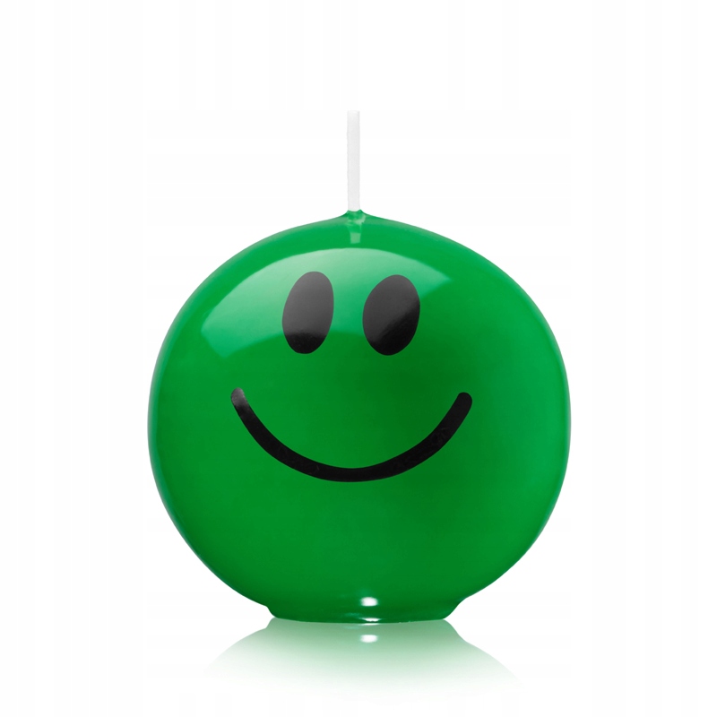

Świeca świeczka Emotikon Kula 6 cm kolor Zielony