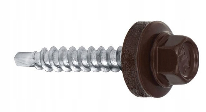 WKRĘTY FARMERSKIE 4,8x55mm RAL 8017 FARMERY 200szt Producent Wkręt-Met