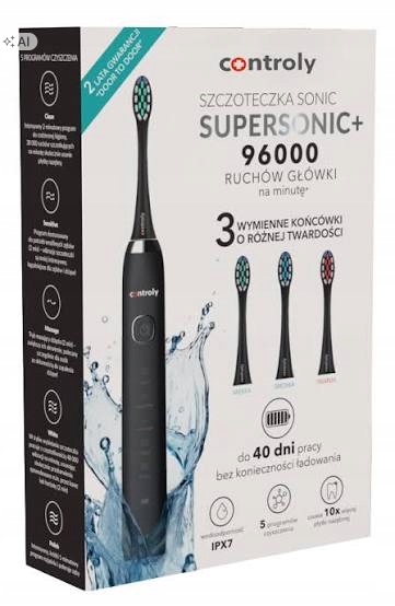 Controly Supersonic+ Szczoteczka soniczna do zębów z 3 końcówkami