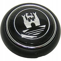 Przycisk klaksonu srebrny Wolfsburg VW GARBUS -59