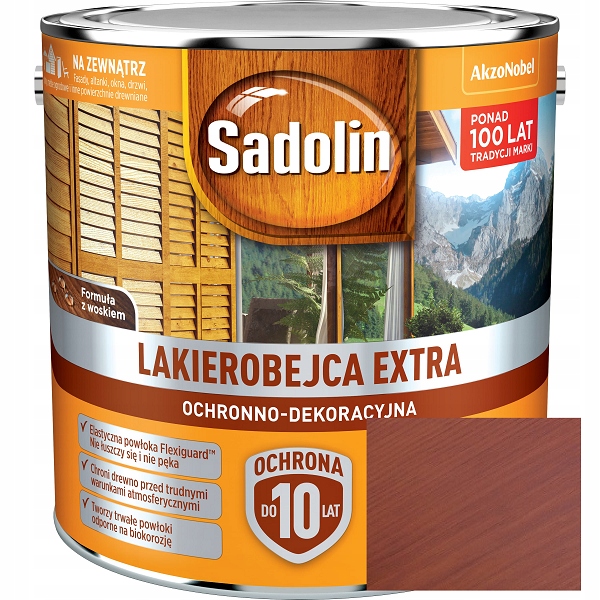 Sadolin Extra Lakierobejca Do Drewna Mahoń 2.5L