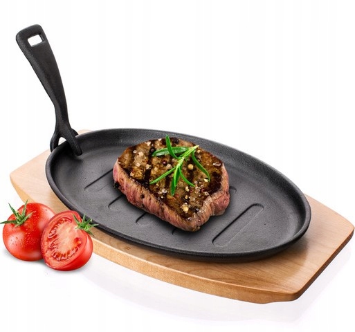

Banquet Patelnia Żeliwna Na Desce Deska Grada 27CM