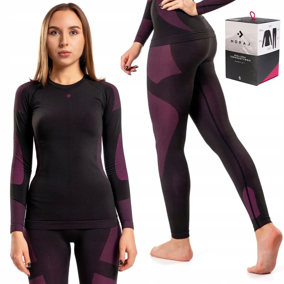 Bielizna Termoaktywna Damska Moraj Komplet Koszulka Legginsy L