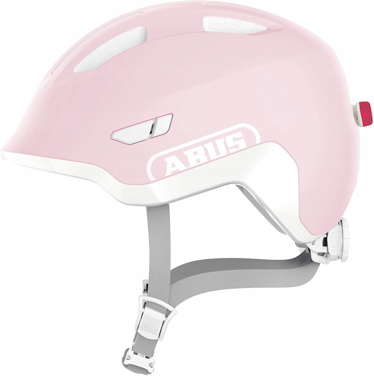 Kask rowerowy dziecięcy Abus Smiley 3.0 Ace Led Pure Rose S 45-50cm