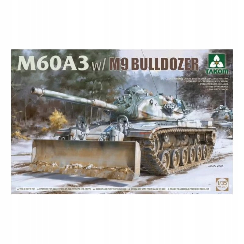 M60A3 s buldozerem M9 1:35 Takom 2137