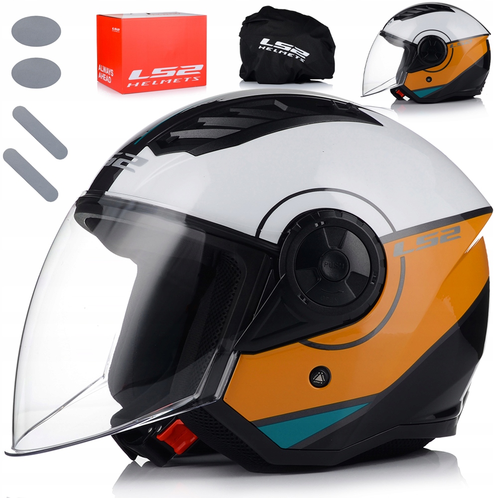 Otvorená Motocyklová Prilba LS2 OF616 Airflow II Cover Ľahká Na Skúter Chopper