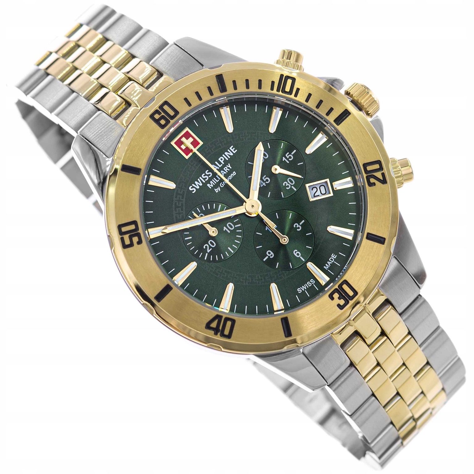 Pánské Hodinky Swiss Alpine Military SAM7024.9144 Chronograf Datumovka 10ATM