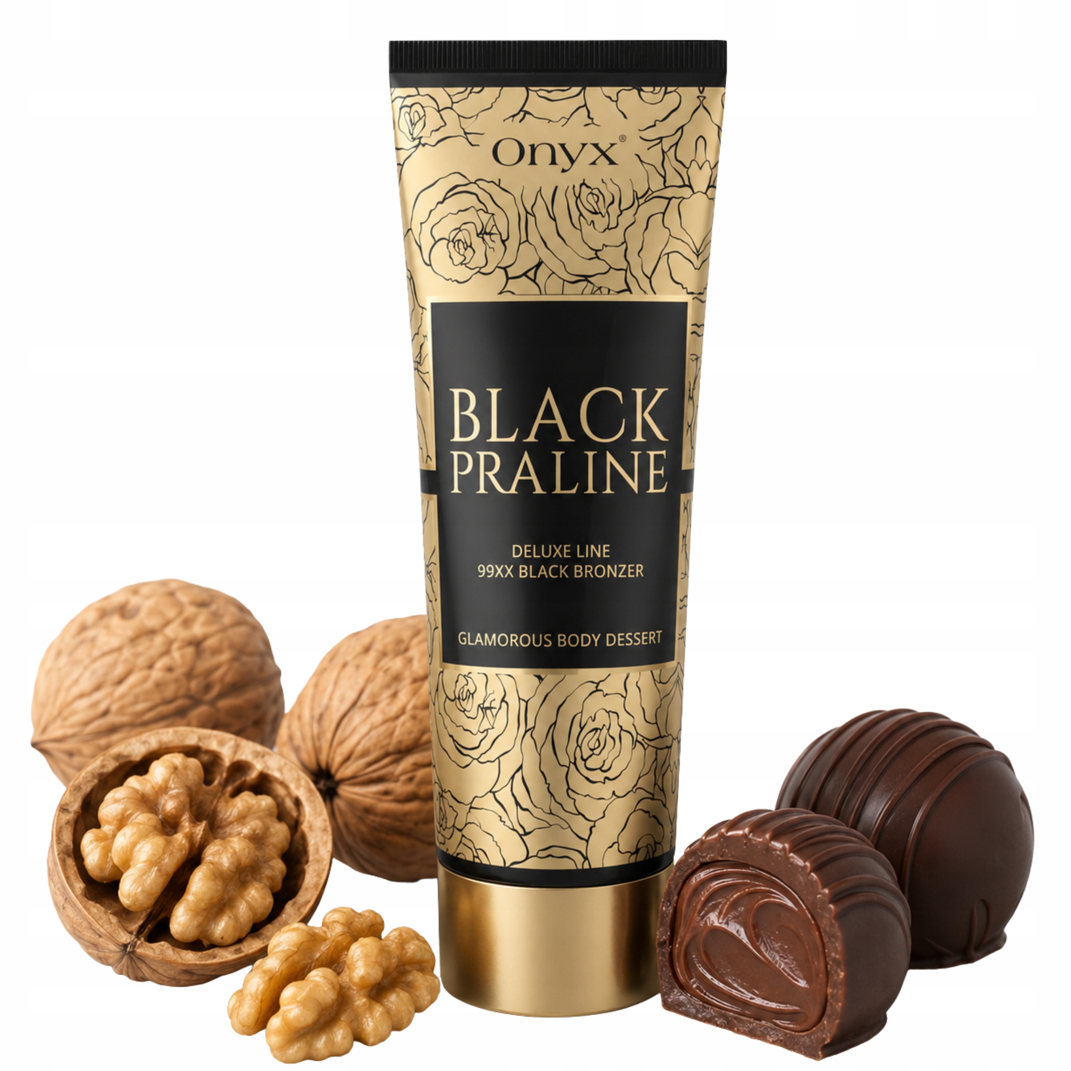 Onyx Black Praline silný bronzer na opalování v soláriu s vůní čokolády