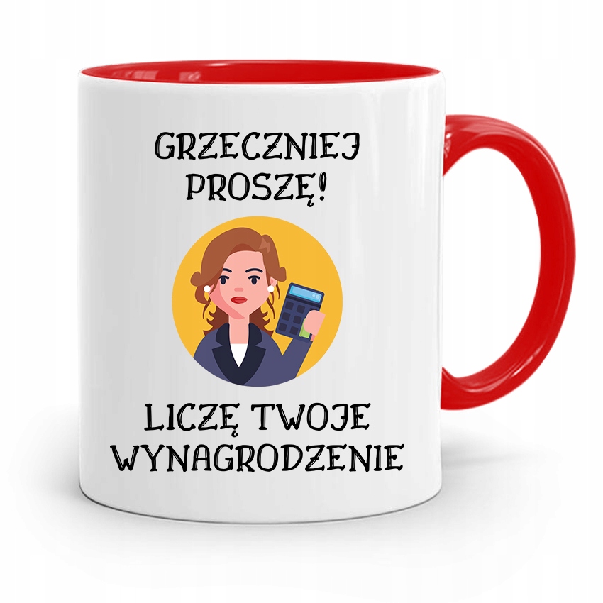 

Kubek Czerwony Dla Księgowej Księgowego